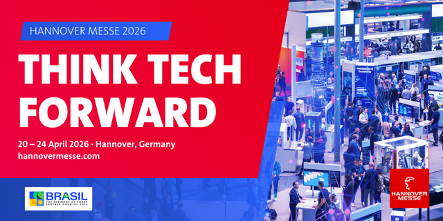 Banner der Hannover Messe: Think Tech Forward